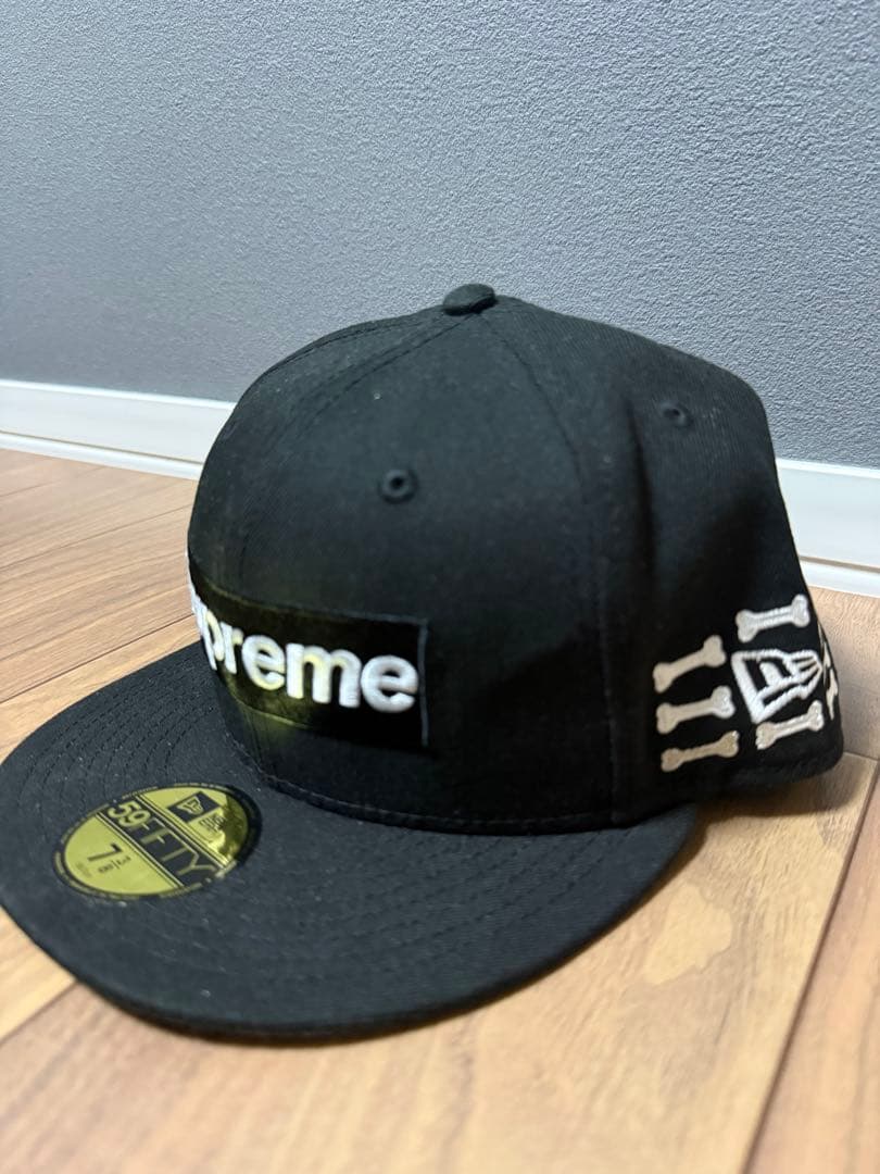 Supreme × NEWERA bones box logo cap7 3/8