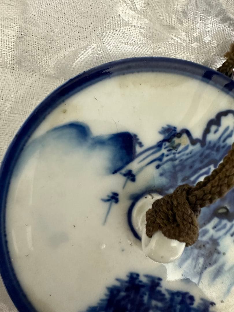 古伊万里　染付　陶器　重し