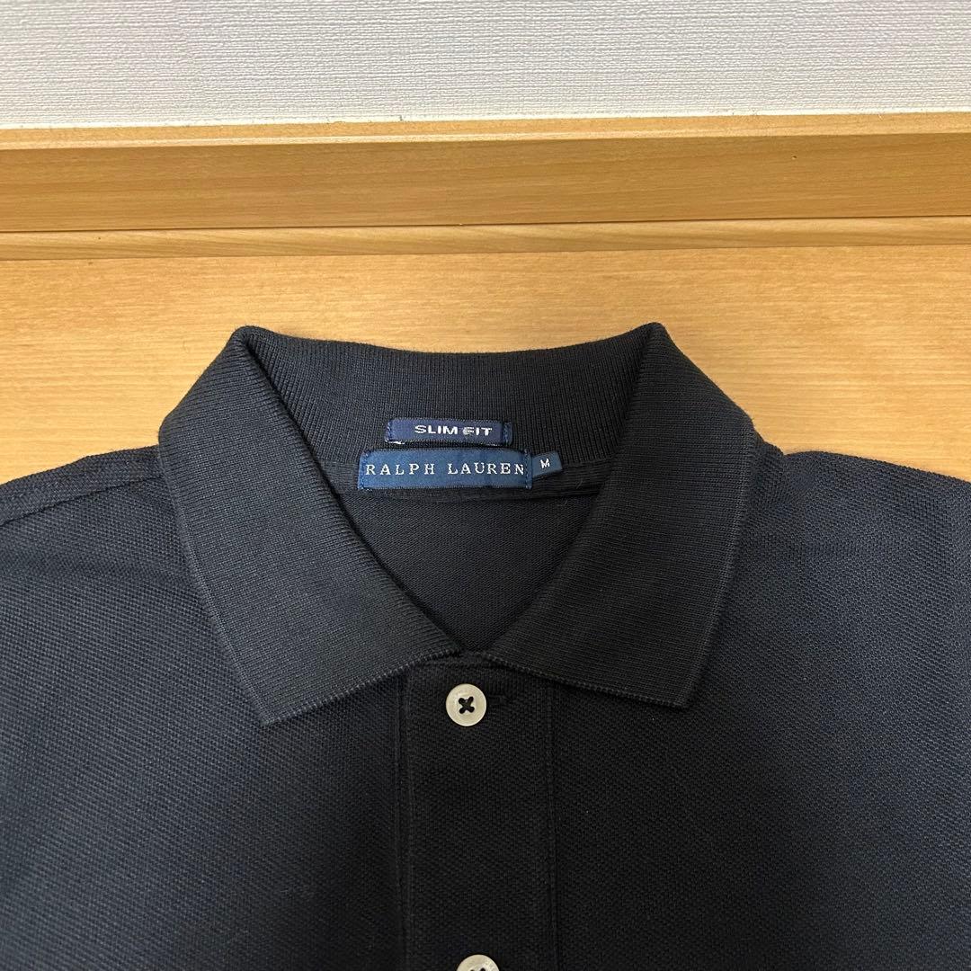 【新品未使用】Ralph Lauren ポロシャツ 半袖 スリムフィット 黒