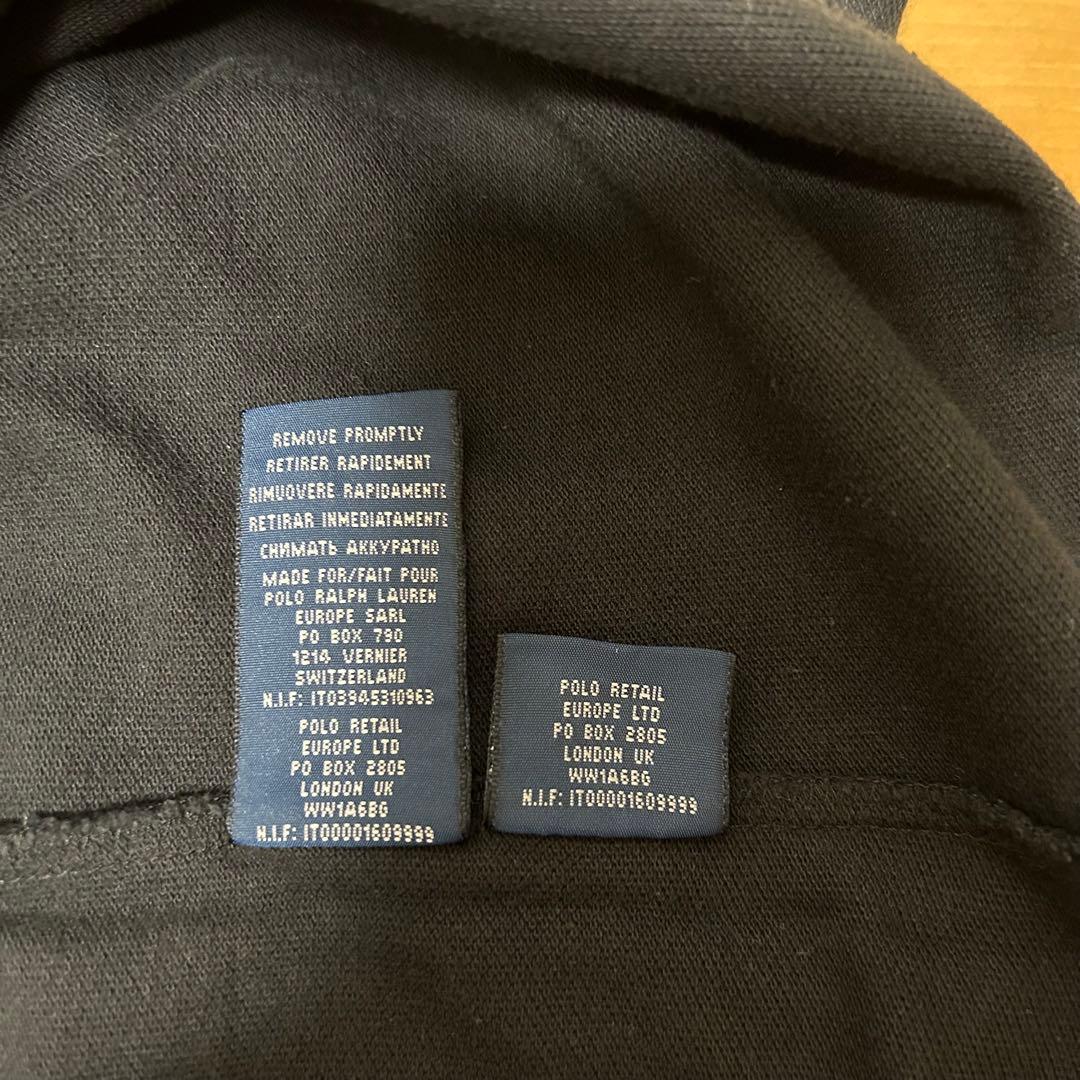 【新品未使用】Ralph Lauren ポロシャツ 半袖 スリムフィット 黒