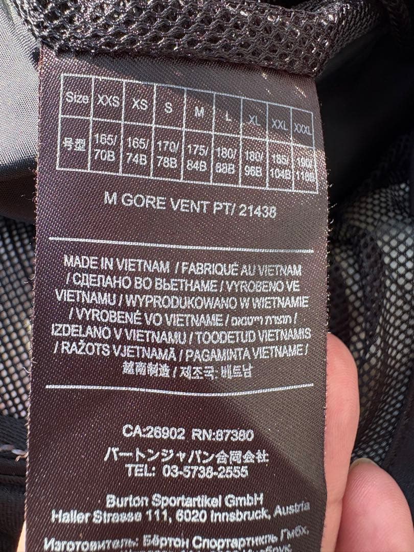 BURTON　スノボーウェア　パンツ　S　ゴアテックス GORE-TEX