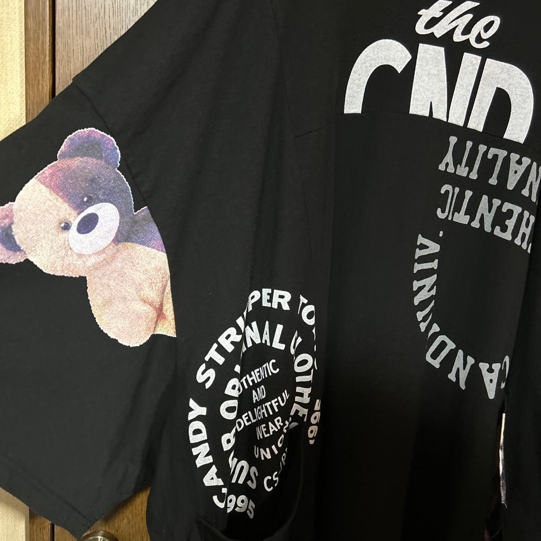 キャンディストリッパー　グラフィックTシャツ 黒