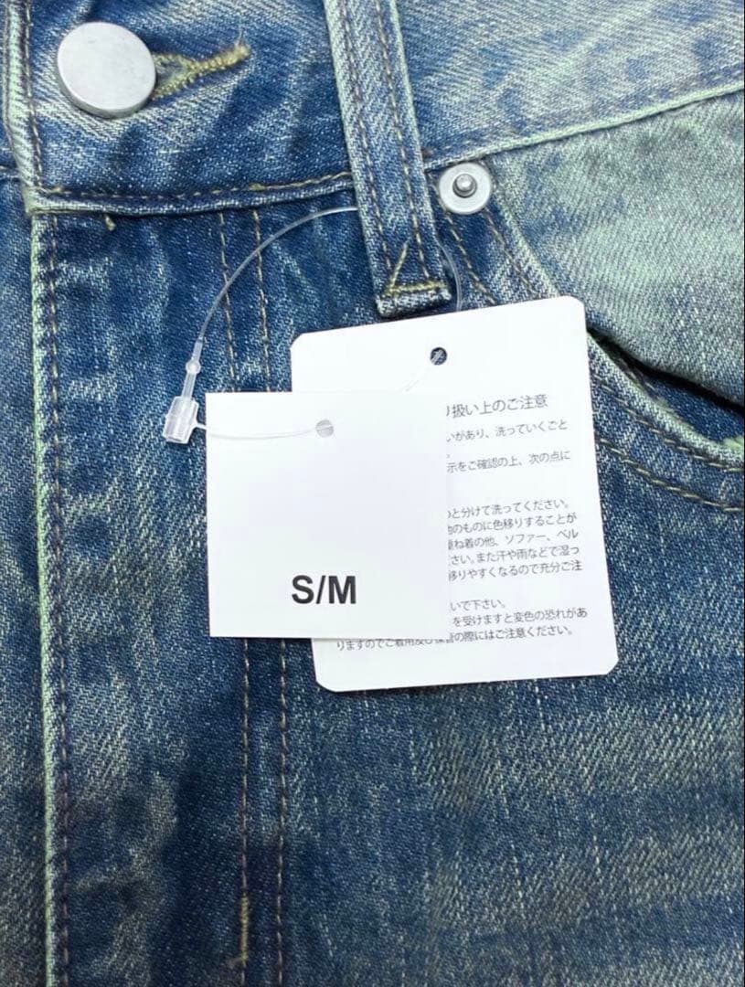 TWWデニム S/M vintage-blue 2(g+c) 骨格ウェーブ