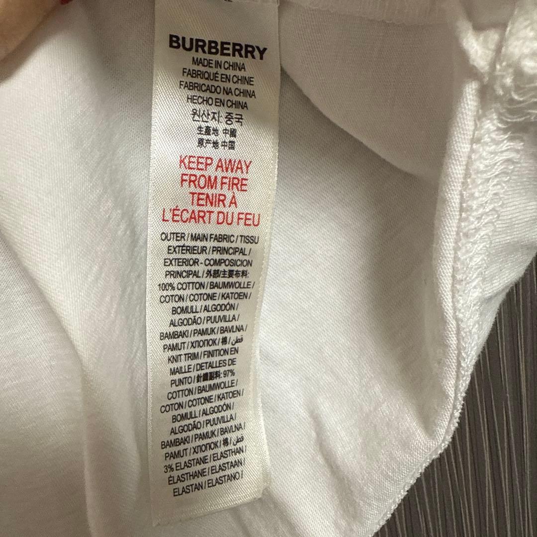 BURBERRY ホワイト Tシャツ 14Y/164cm 未使用に近い