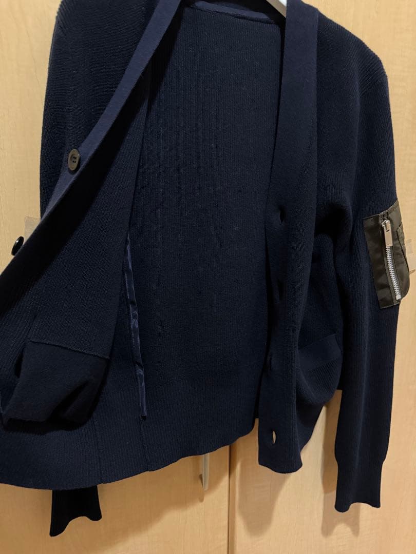 “2025年”《未使用に近い美品》★sacai サカイ★MA-1 カーディガン