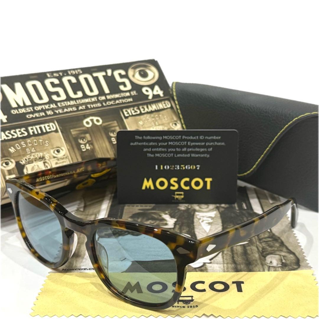 【新品】正規品モスコットGELT 49 tortoise 純正ブルーガラスレンズ
