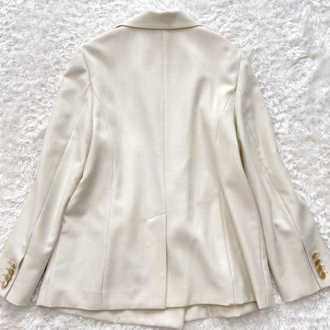 CELFORD✨袖スリットリネンライクジャケット ダブル 金ボタン 2way