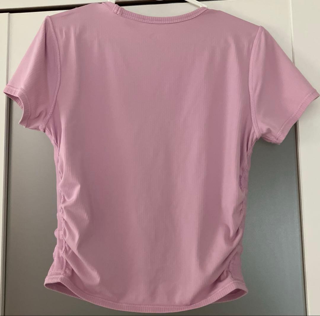 Lululemon Tシャツ 半袖 リブ ピンク サイズ8 M