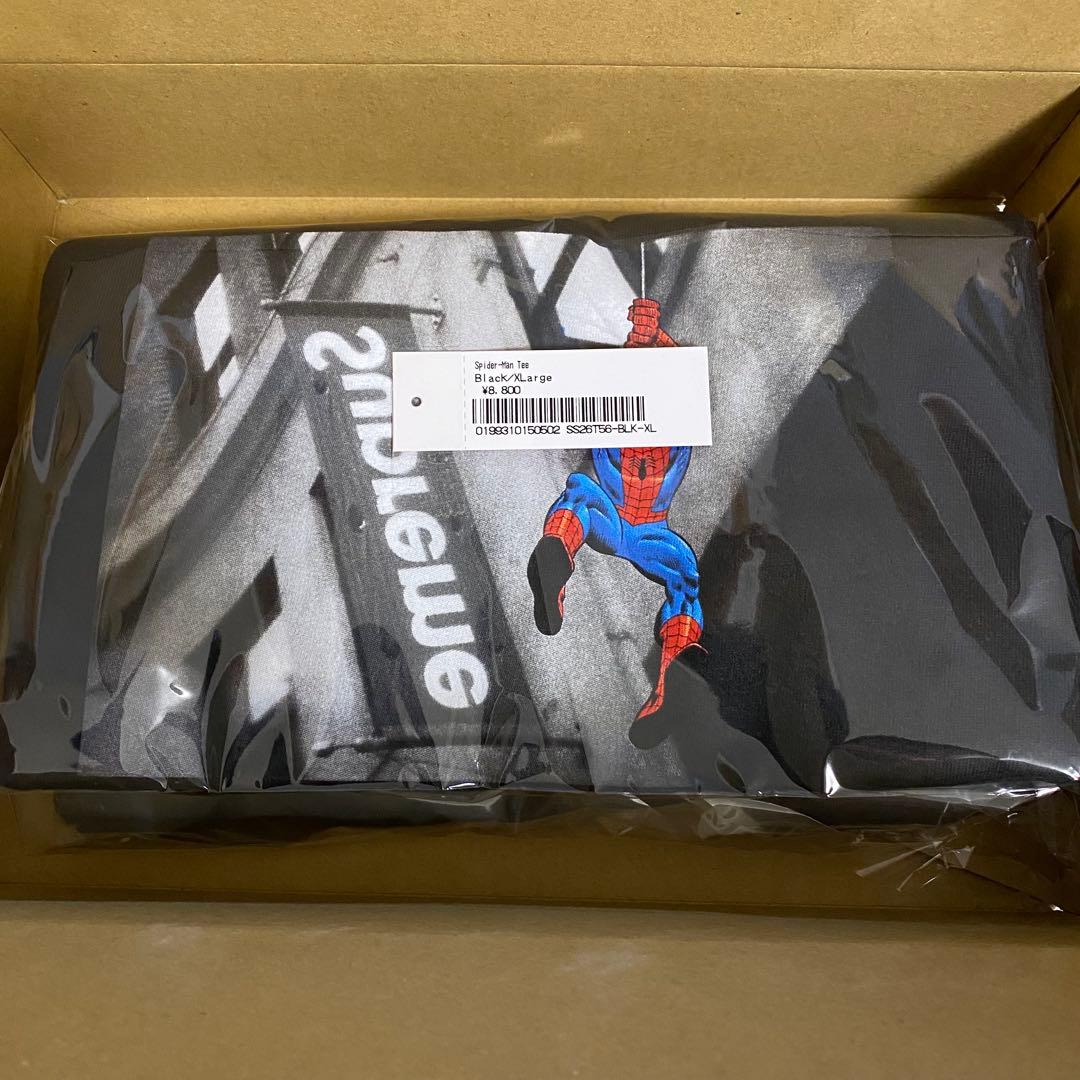 Supreme Spider-Man Tee ブラックXL