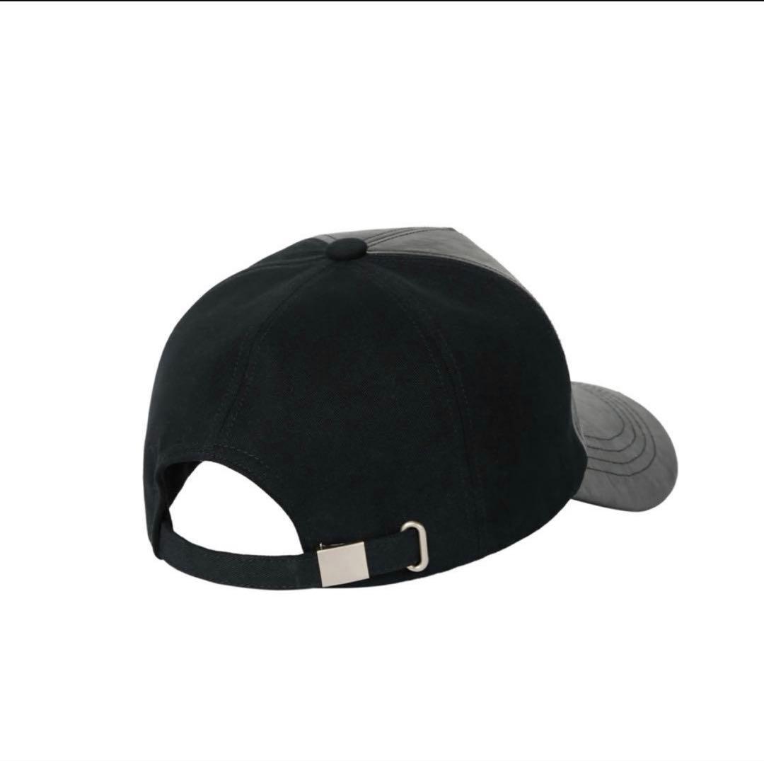 帽子 AAKAMLeather Mixed Logo Ball Cap (Black)