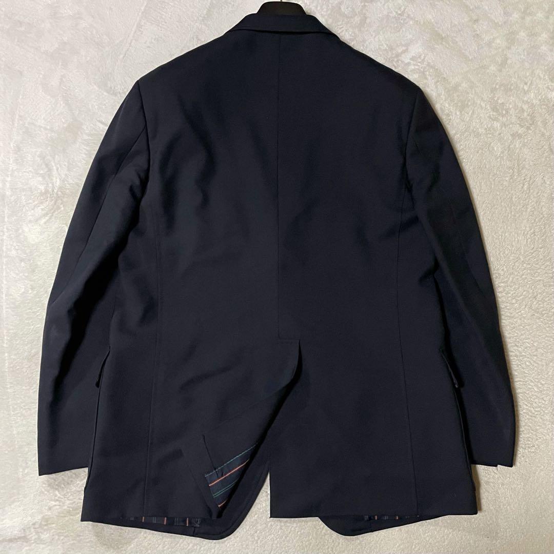専用麻布テーラー 紺ブレザー 52/XL 金ボタン 美品NANOFINISH加工