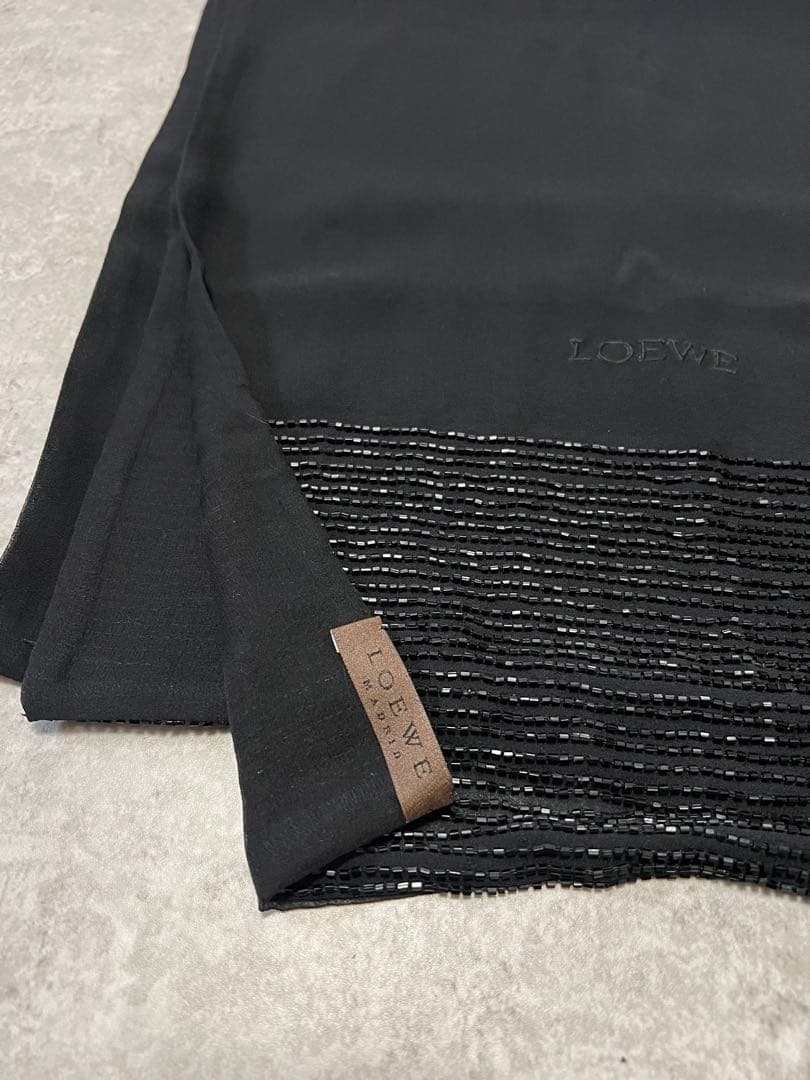 ロエベ ストール LOEWE 黒