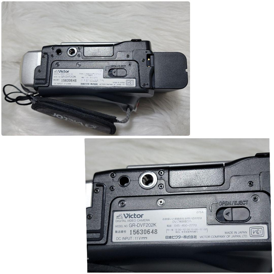 動作未確認あり ビクターデジタルビデオカメラGR-DVF202K 新品テープ2本