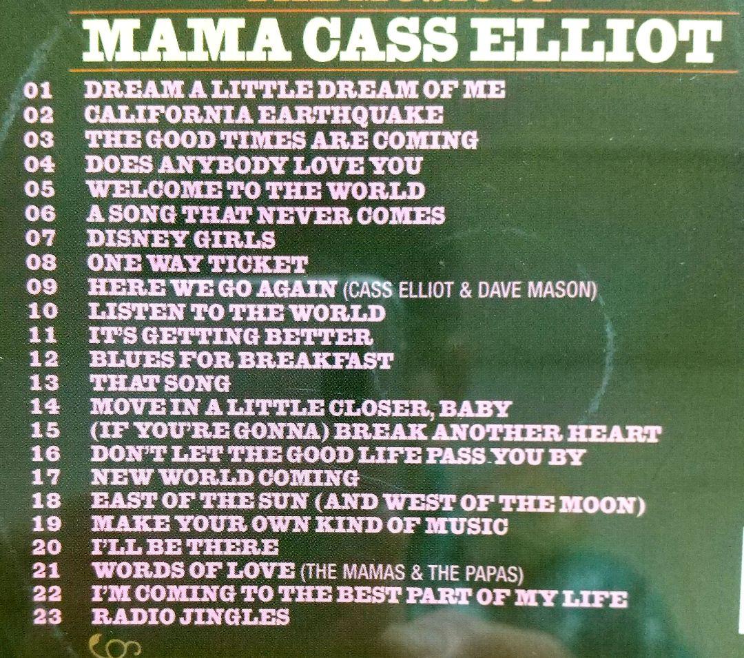 洋楽 Mama Cass Elliot: Dream a Little Dream