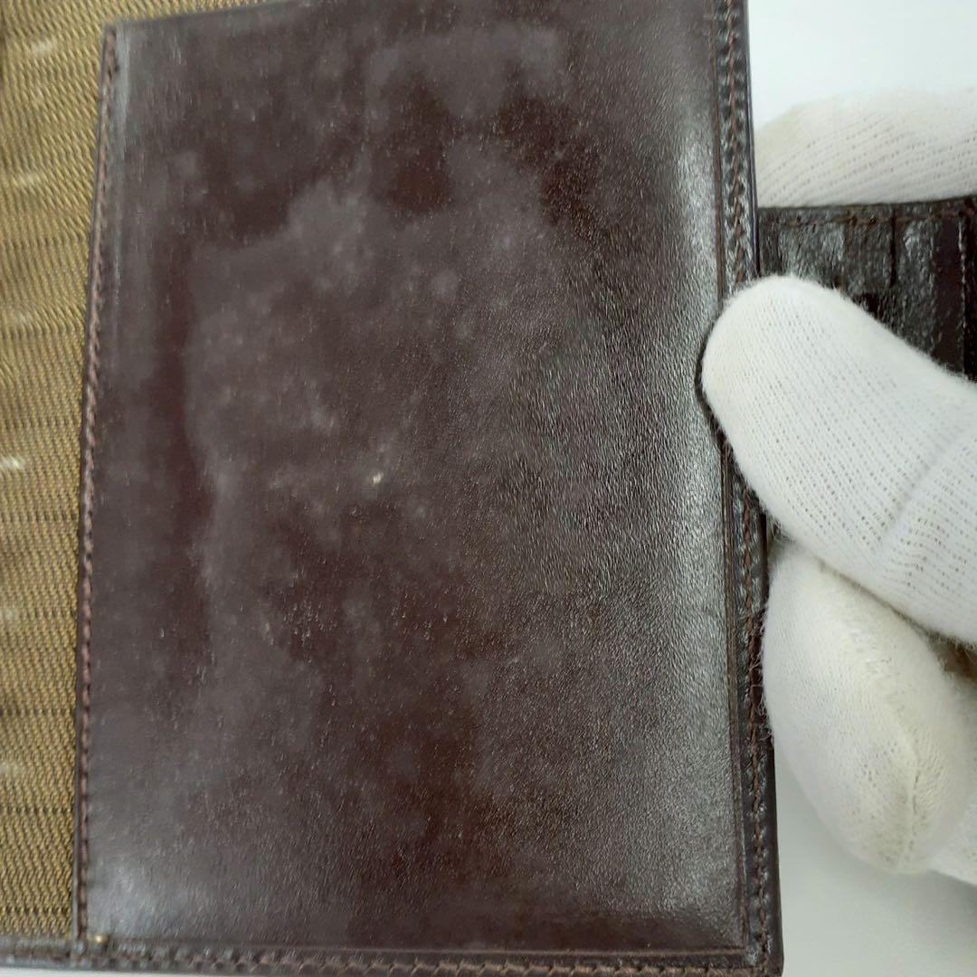 FENDI フェンディ　FFロゴ 手帳　カード入れ　 名刺入れ ブラウン系