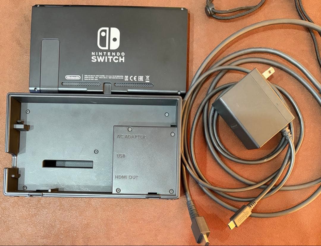 Nintendo Switch 本体 ピンク グリーン ドック ジャンク品