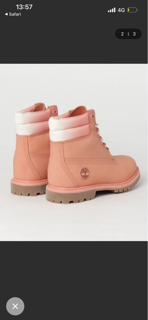 Timberland ティンバーランド ピンク ブーツ　24.5cm A1WVV