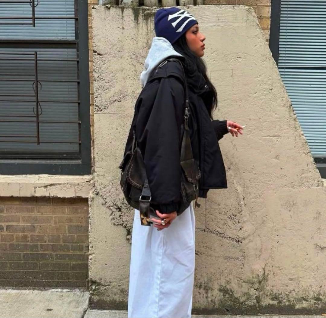 【新品】oma ニット帽 ビーニー NY SKULL CAP ブラック