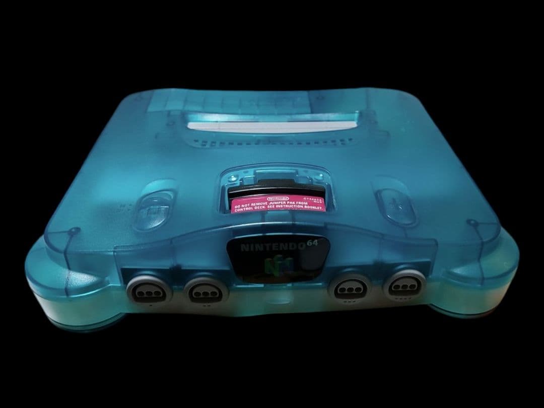 美品 Nintendo 任天堂64 クリアブルー