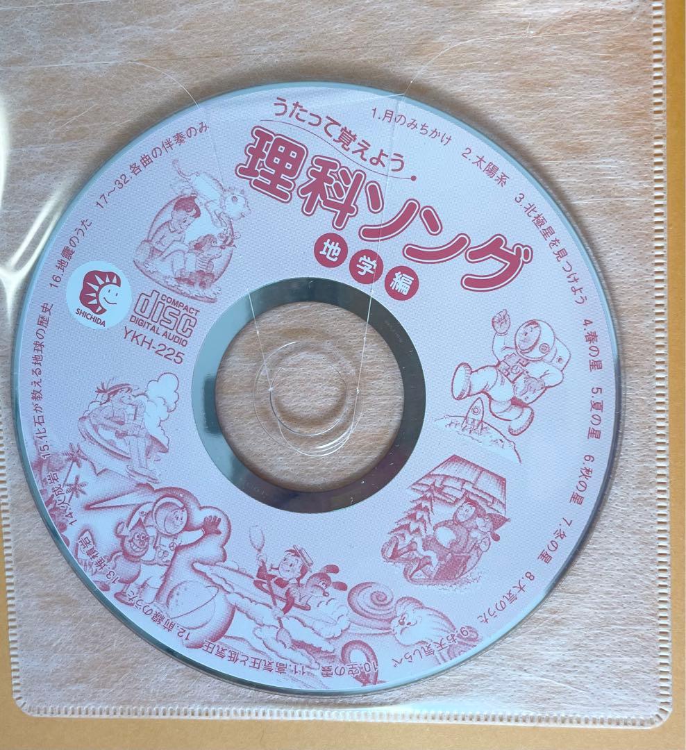 歌って覚えよう。七田式しちだしき 理科ソング・社会科ソング　5冊セット CD付