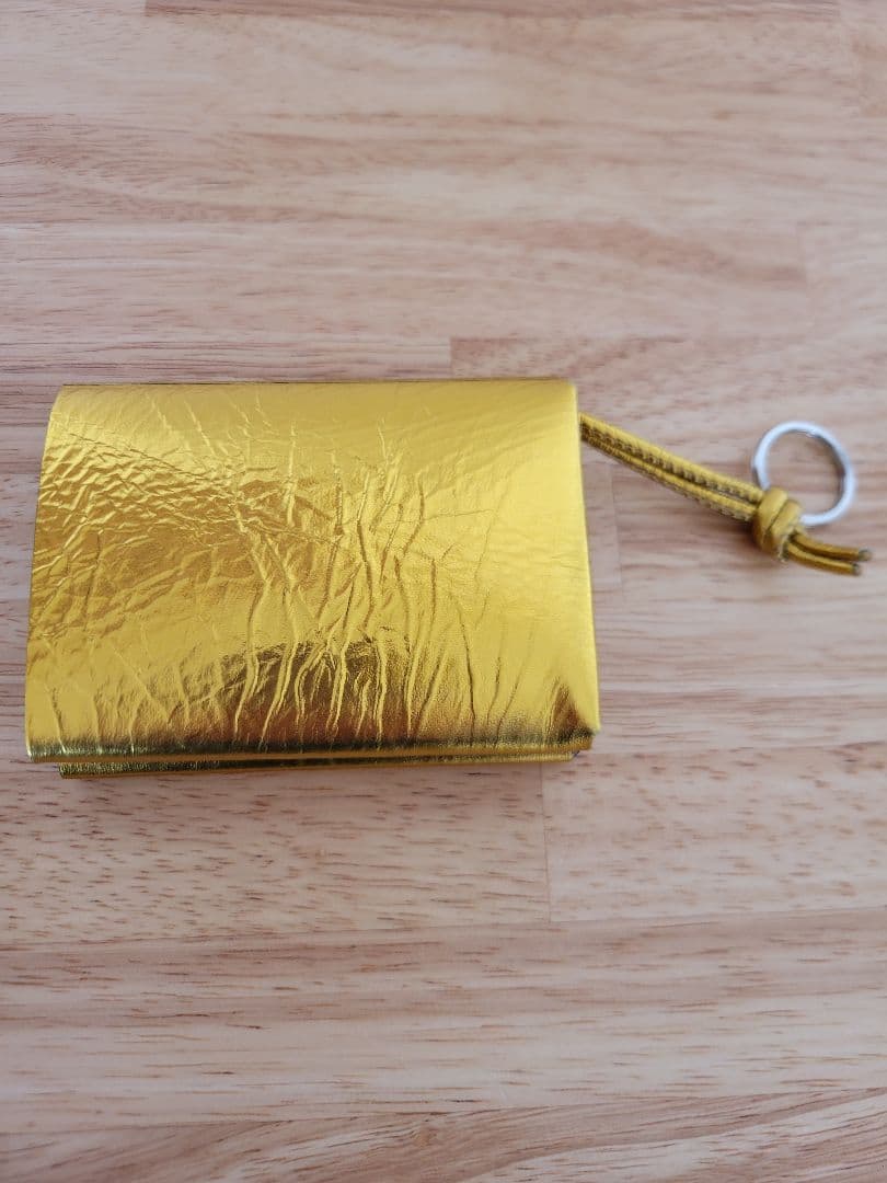新品　タグ付き　MARROW　マロウ　ゴールド　COMPACT WALLET
