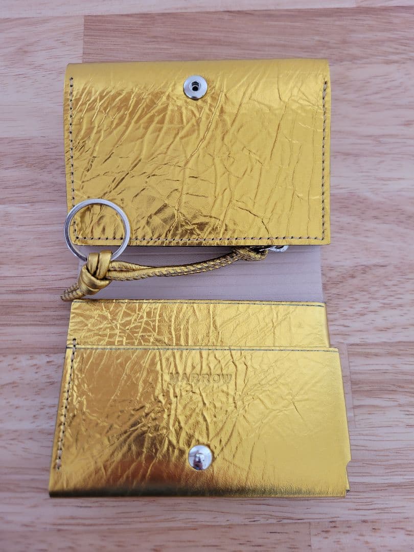 新品　タグ付き　MARROW　マロウ　ゴールド　COMPACT WALLET