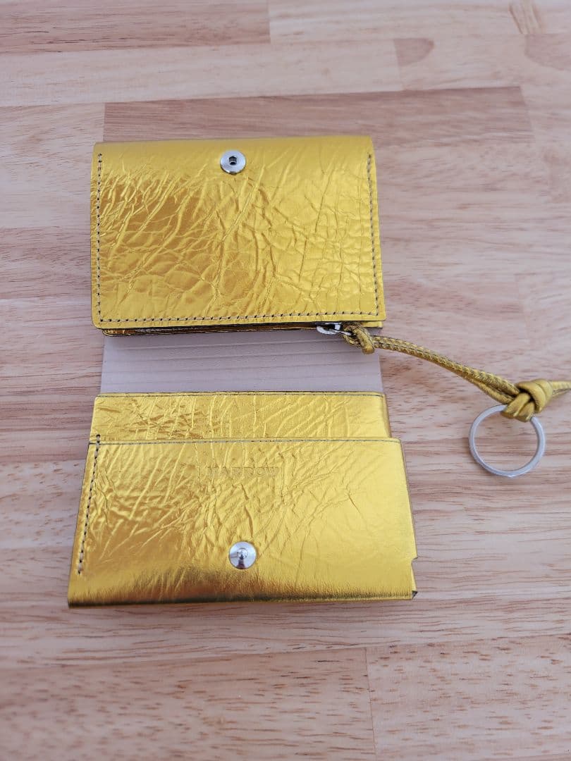 新品　タグ付き　MARROW　マロウ　ゴールド　COMPACT WALLET