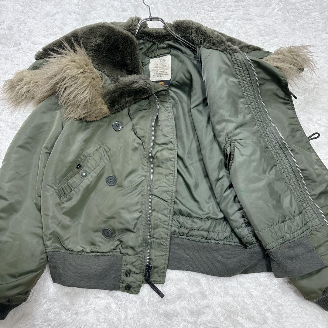 90s USA製 L アルファ N-2B フライトジャケット n2b ideal