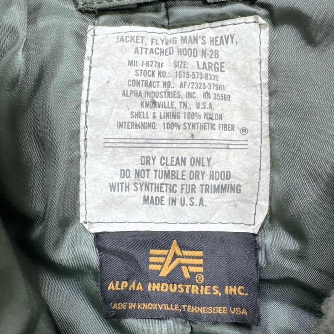 90s USA製 L アルファ N-2B フライトジャケット n2b ideal