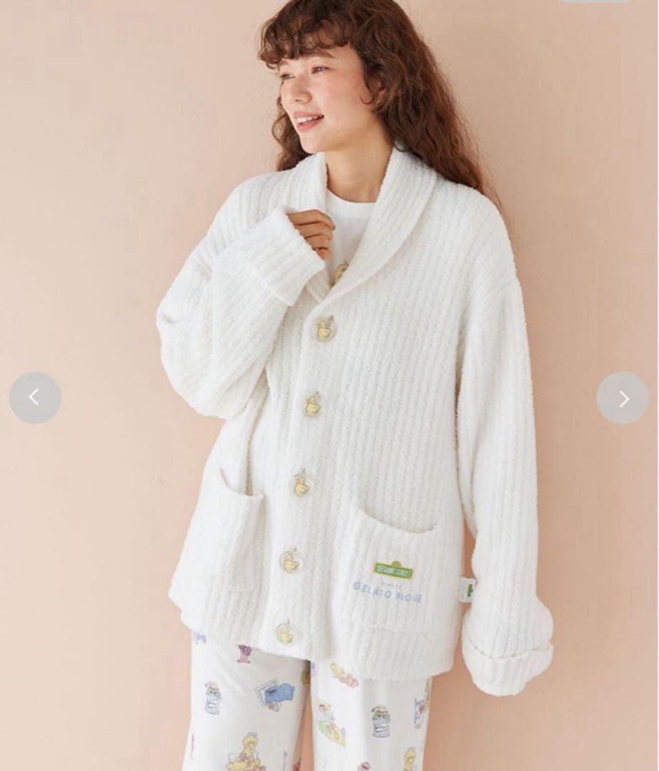 新品 ジェラートピケ セサミストリート カーディガン &専用袋入