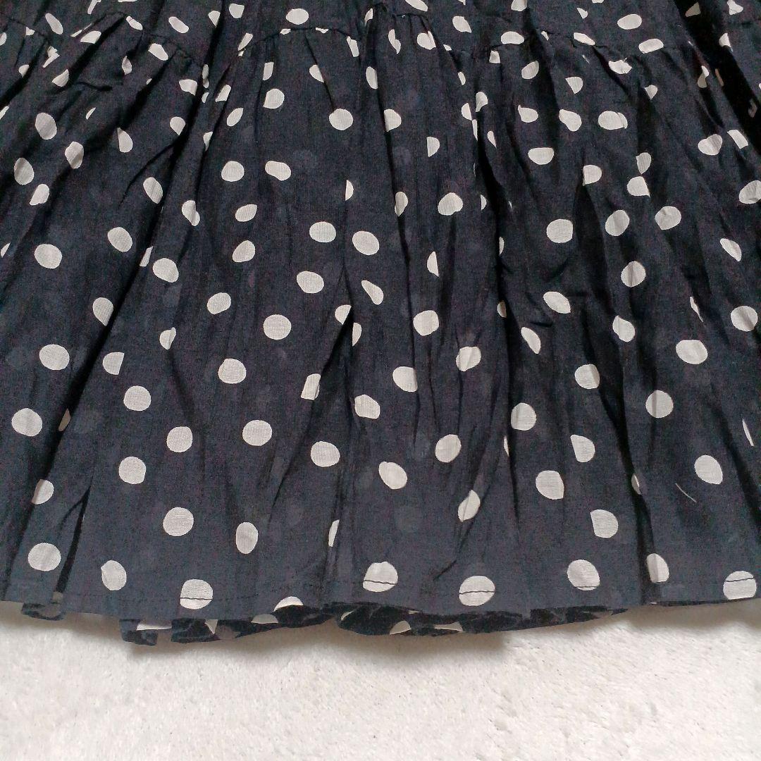 新品タグ付き　BEARDSLEY　ビアズリー　クリンクル加工　ドットスカート