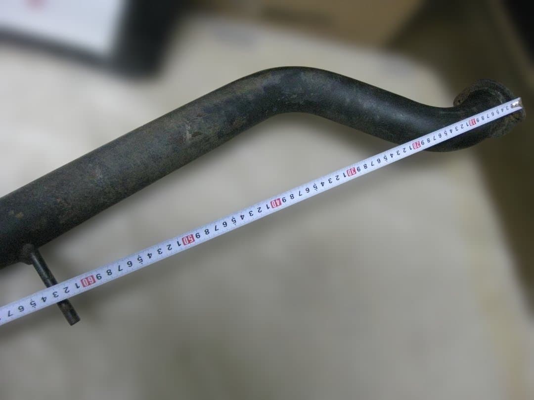 車種不明　デュアル出し　直管　ストレートマフラー　素材加工流用ワンオフ制作用材料