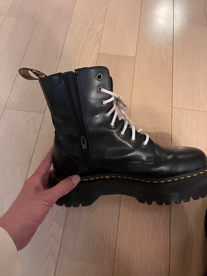 【Dr. Martens】Jadon ブラックブーツ UK7 8ホール