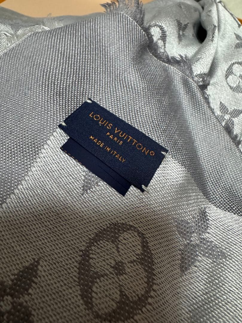 LOUIS VUITTON ショール グレー