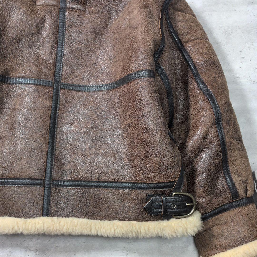 【90s_vintage】B-3リアルレザーMoutonFlightJacket