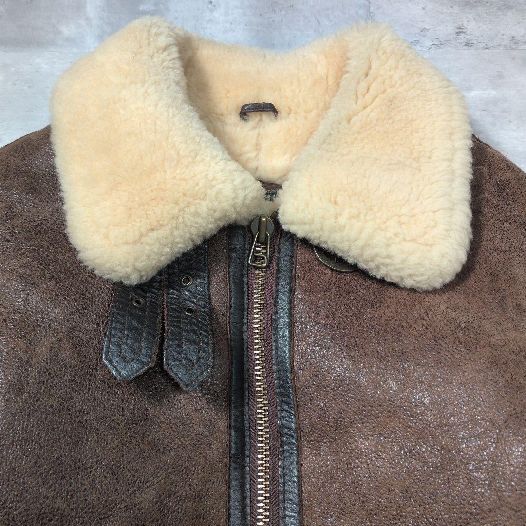 【90s_vintage】B-3リアルレザーMoutonFlightJacket