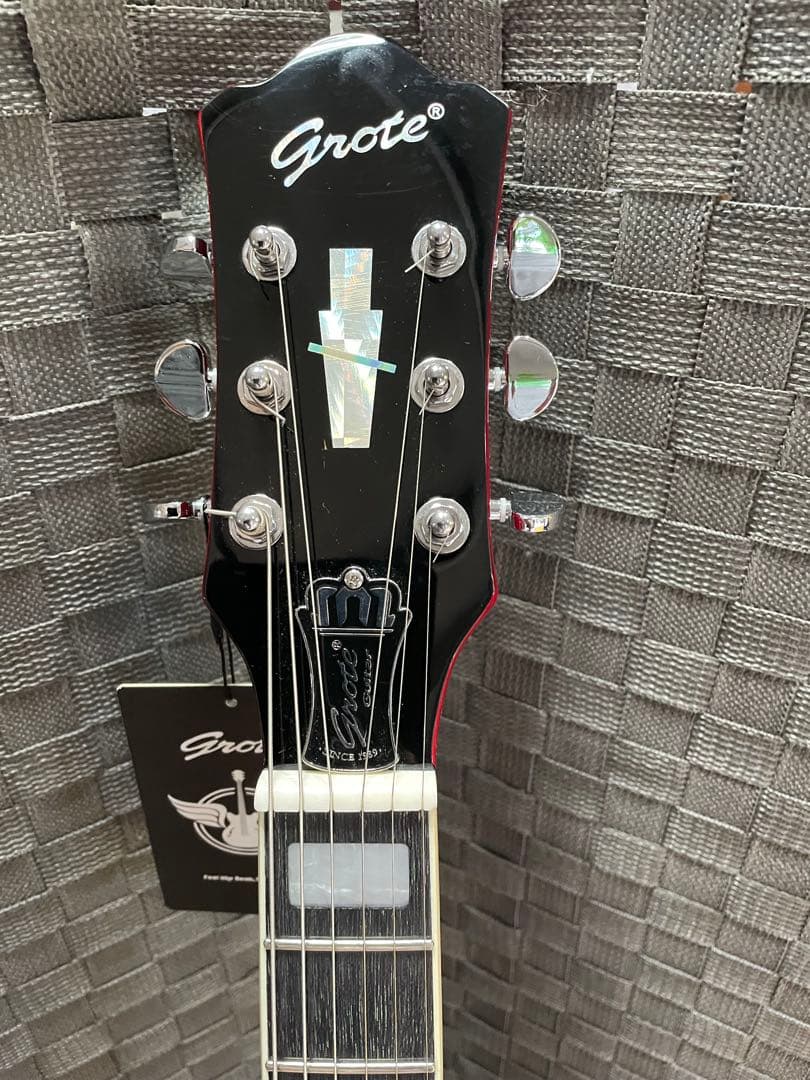 GROTE Jazz Electric Guitar （RED） セミアコ