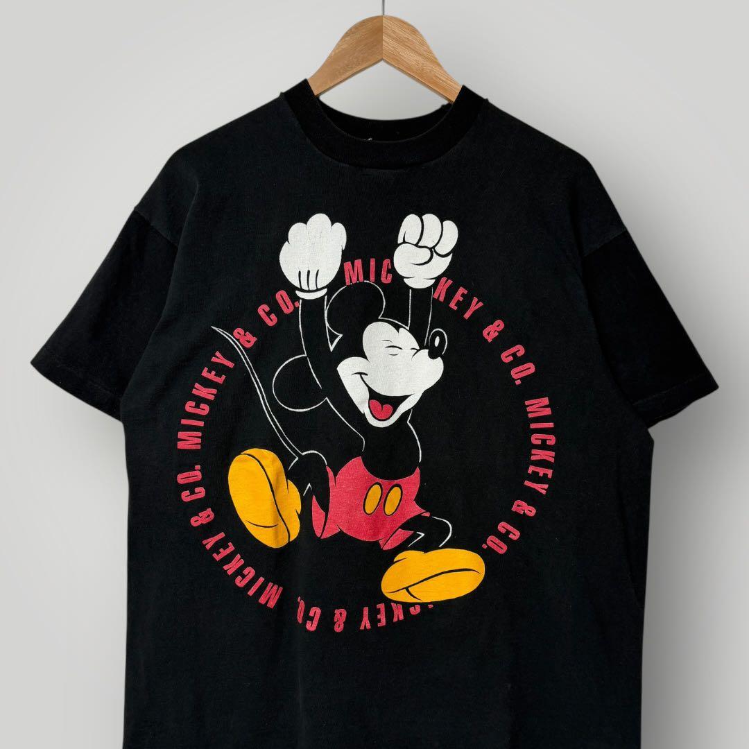90s 初期Disney Mickey & Co ミッキー ヴィンテージTシャツ