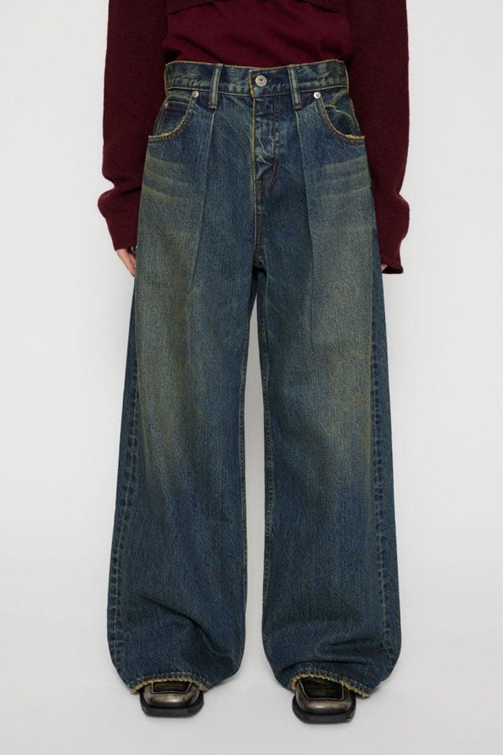LAGUA GEM CLASSIC WASH TUCK デニム サイズ24