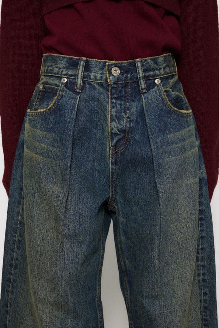 LAGUA GEM CLASSIC WASH TUCK デニム サイズ24