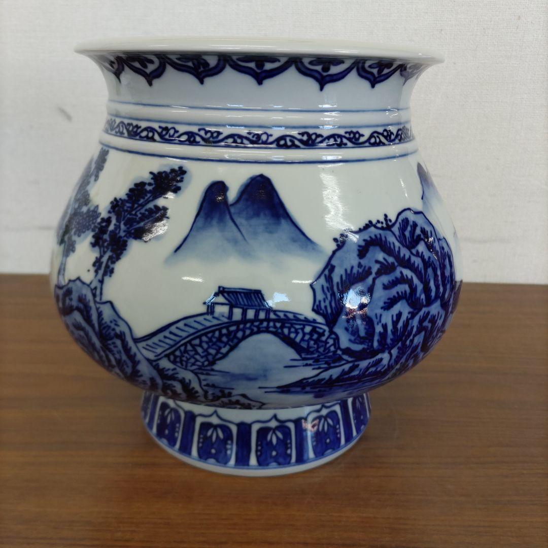 景徳鎮　花瓶　D107