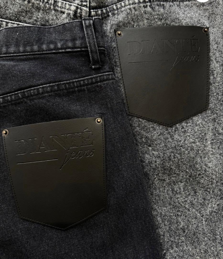 DIANTÉ CURVE PATTERN LOOSE FIT DENIM
