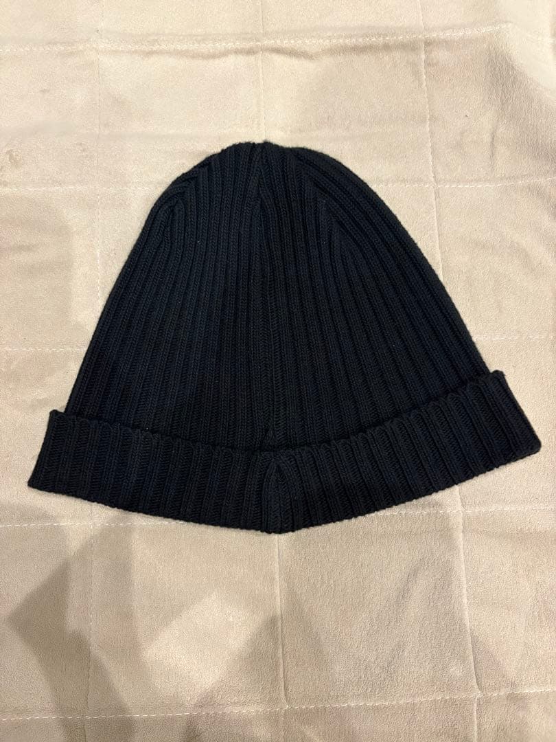 Supreme 黒 ニット帽 ビーニー