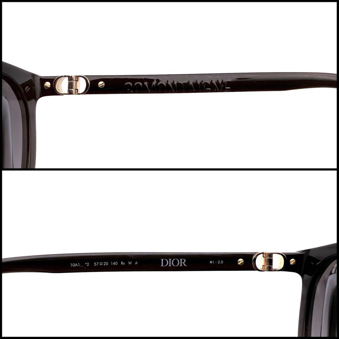 【極美品】Christian Dior CDアイコン　ウェリントン　サングラス