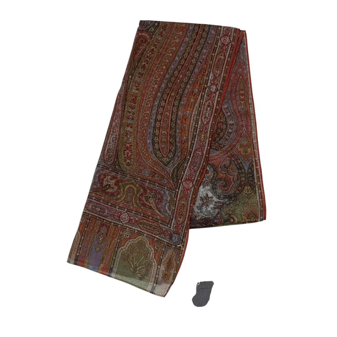 新品・未使用品★ETRO エトロ シルク100% 大判ストール スカーフ