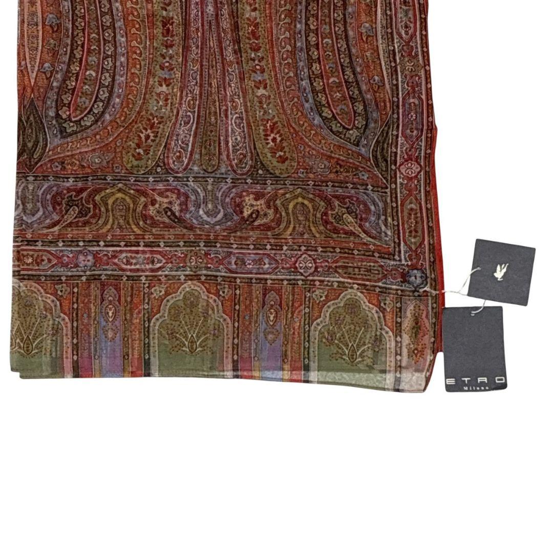 新品・未使用品★ETRO エトロ シルク100% 大判ストール スカーフ