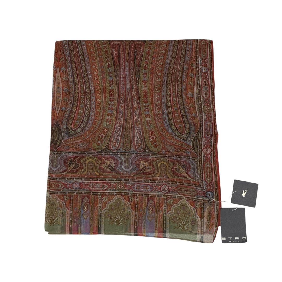 新品・未使用品★ETRO エトロ シルク100% 大判ストール スカーフ