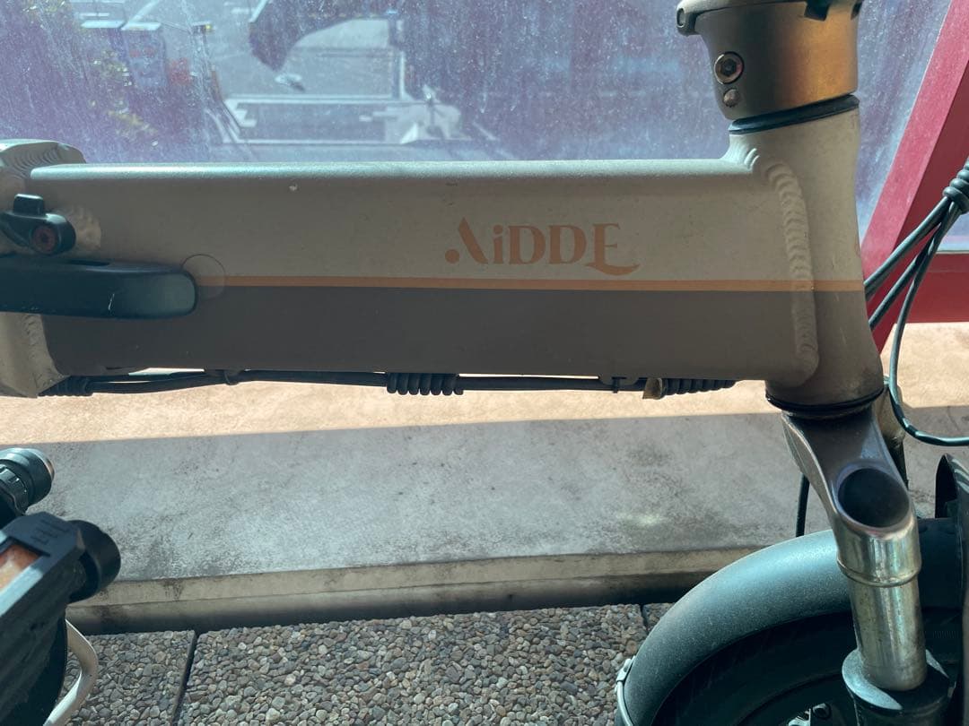 【ジャンク品】直接お取引　横浜駅周辺 電動アシスト折りたたみ自転車 AIDDE