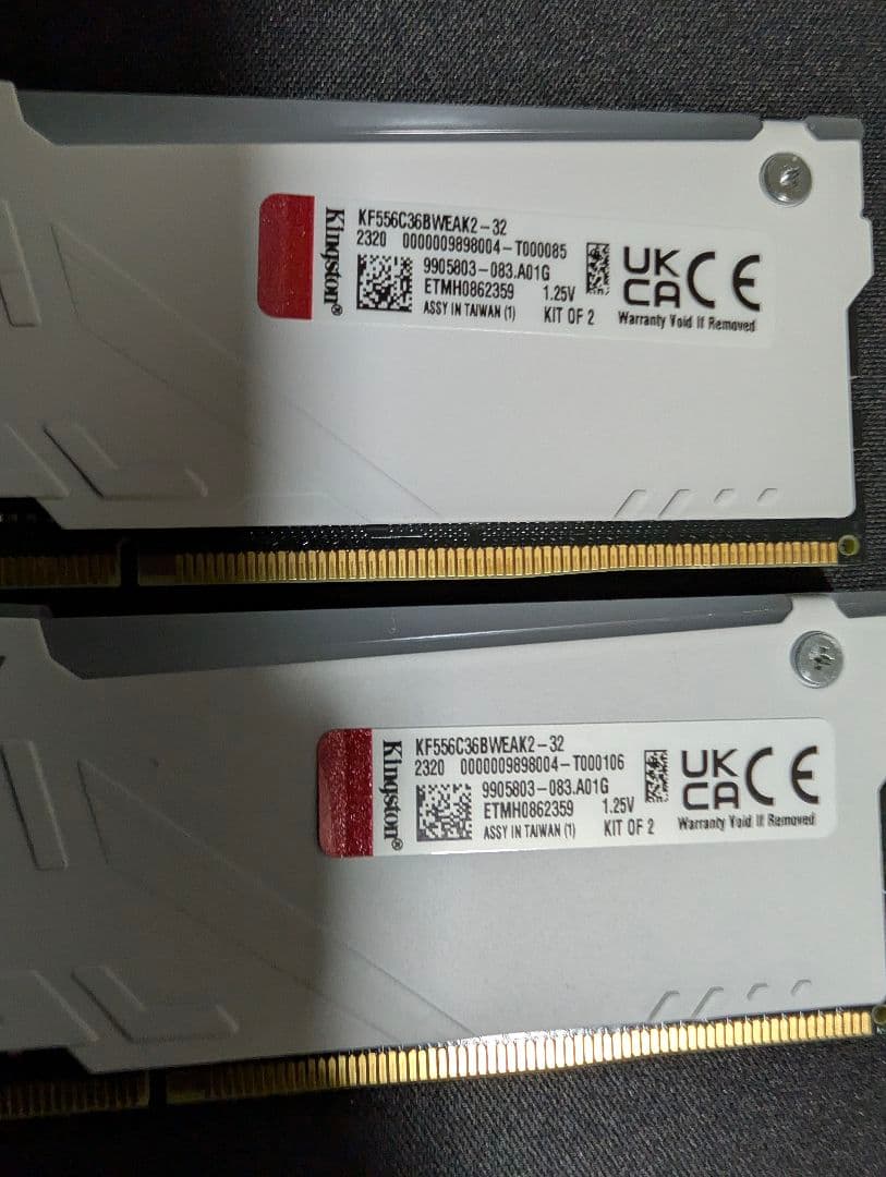 Kingston FURY DDR5-5600 32GB(16GBx2)メモリー