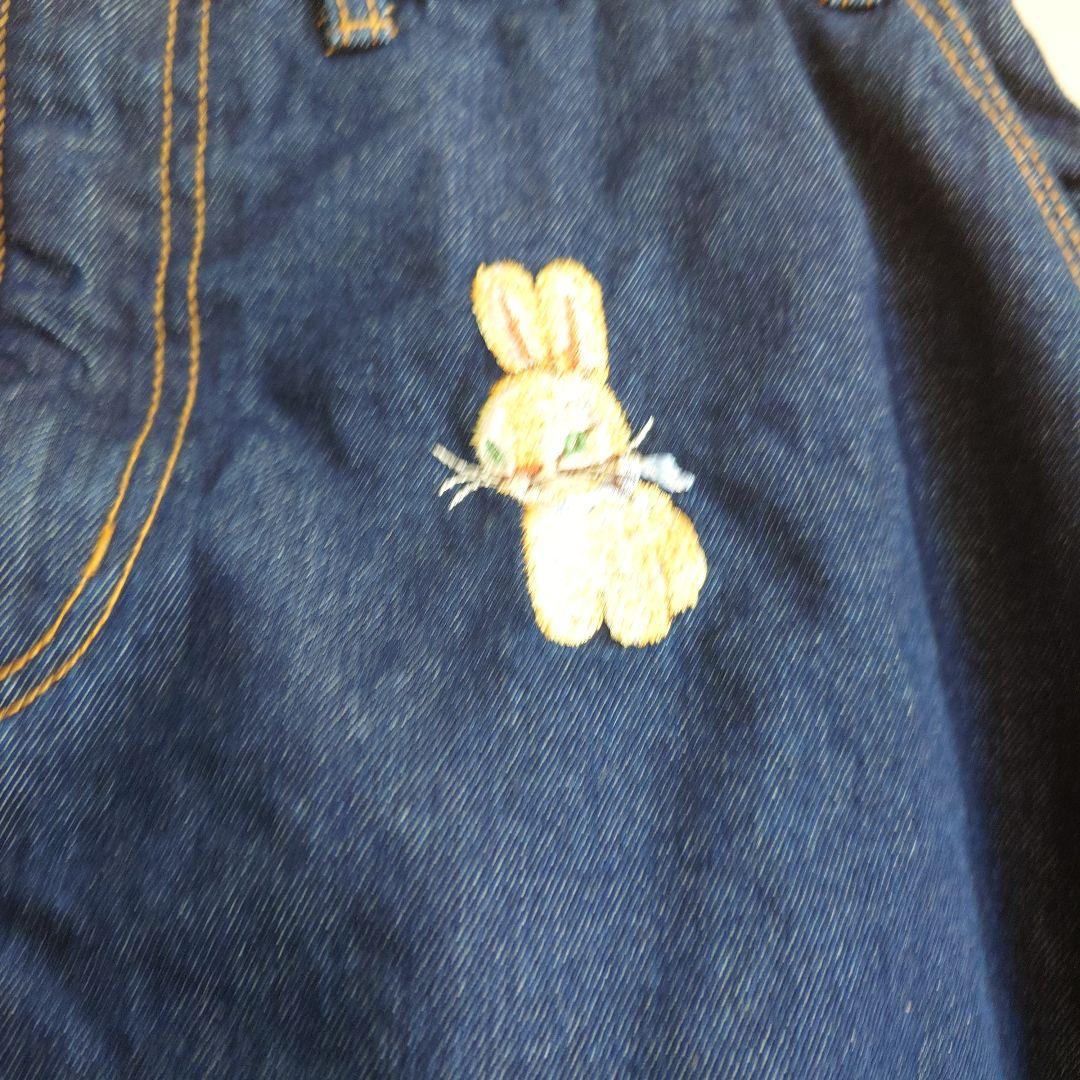 yukiemon＊3L＊デニム刺繍フレアスカート＊トランポリン